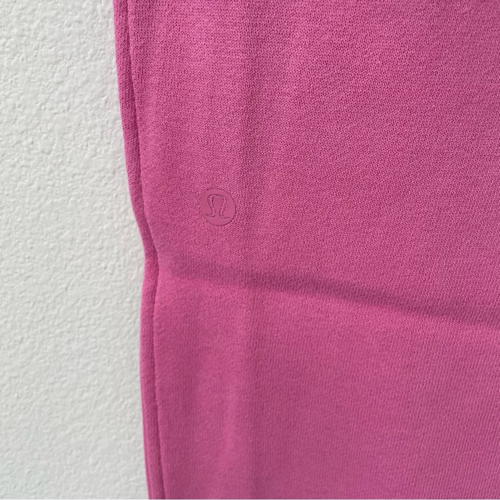 NWT Lululemon Scuba High-Rise French Terry Jogger Pink Blossom Size 10 - Picture 7 of 10